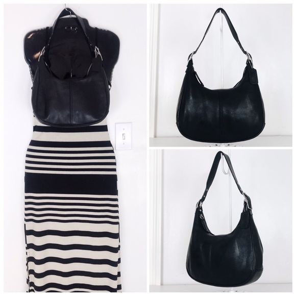 Coach Handbags - Coach Vintage Legacy West Black Leather Hobo Bag